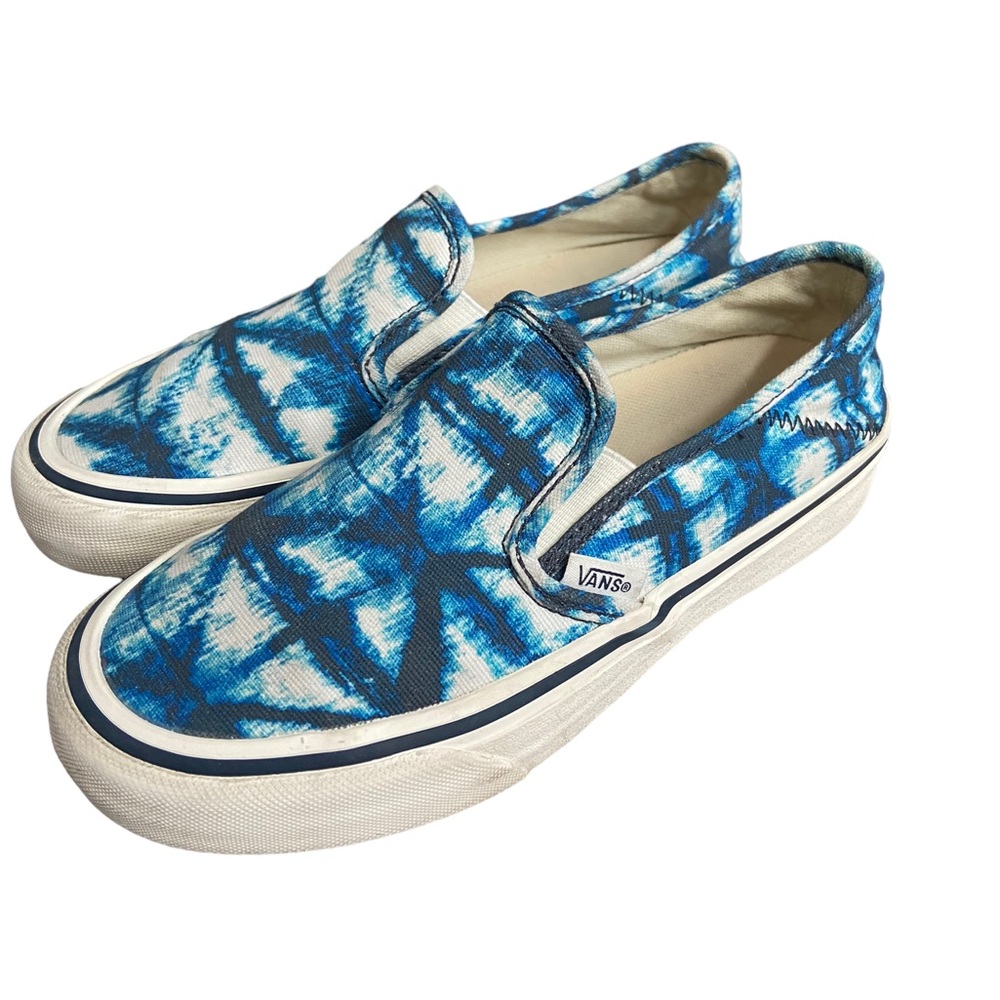 VANS Ultracush Blue & White Slip-On Sneakers Shoes Women’s Size 5/Men’s 3.5